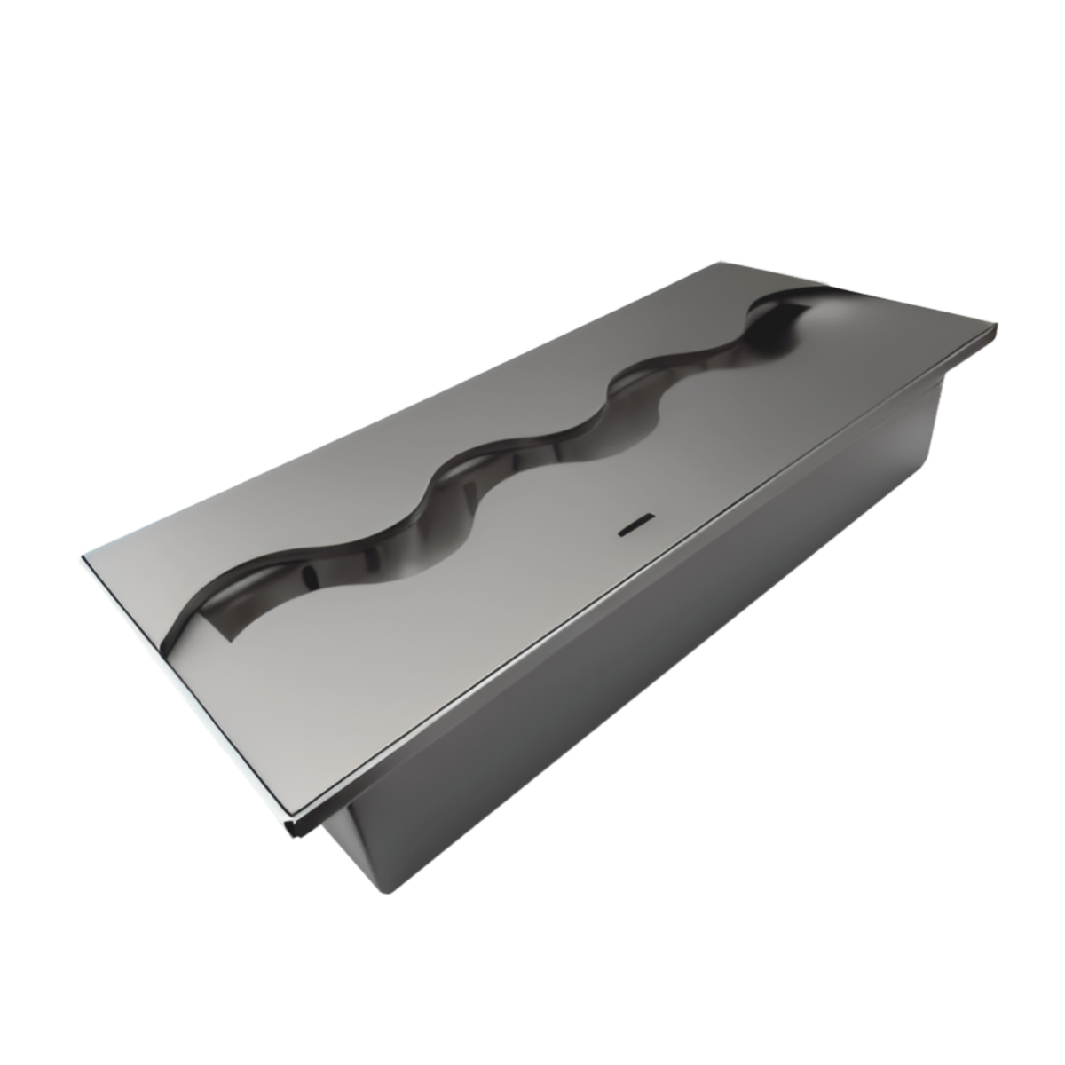 Wkład na bioetanol Fala 370×160 inox Kami