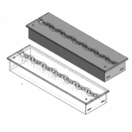 Wkład na bioetanol Fala 700x200 czarny Kami - obrazek 10