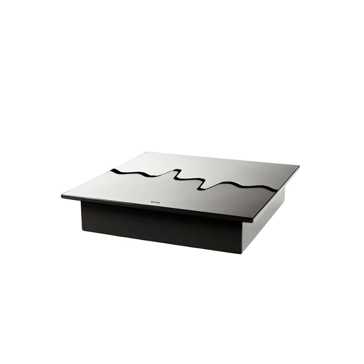 Wkład na bioetanol Fala 345×345 niesymetryczny inox Kami