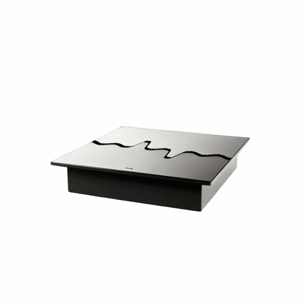 Wkład na bioetanol Fala 345x345 niesymetryczny inox Kami