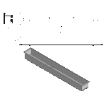 Wkład na bioetanol Fala 900x120 czarny Kami - obrazek 5
