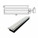 Wkład na bioetanol Fala 900x160 czarny Kami - obrazek 6