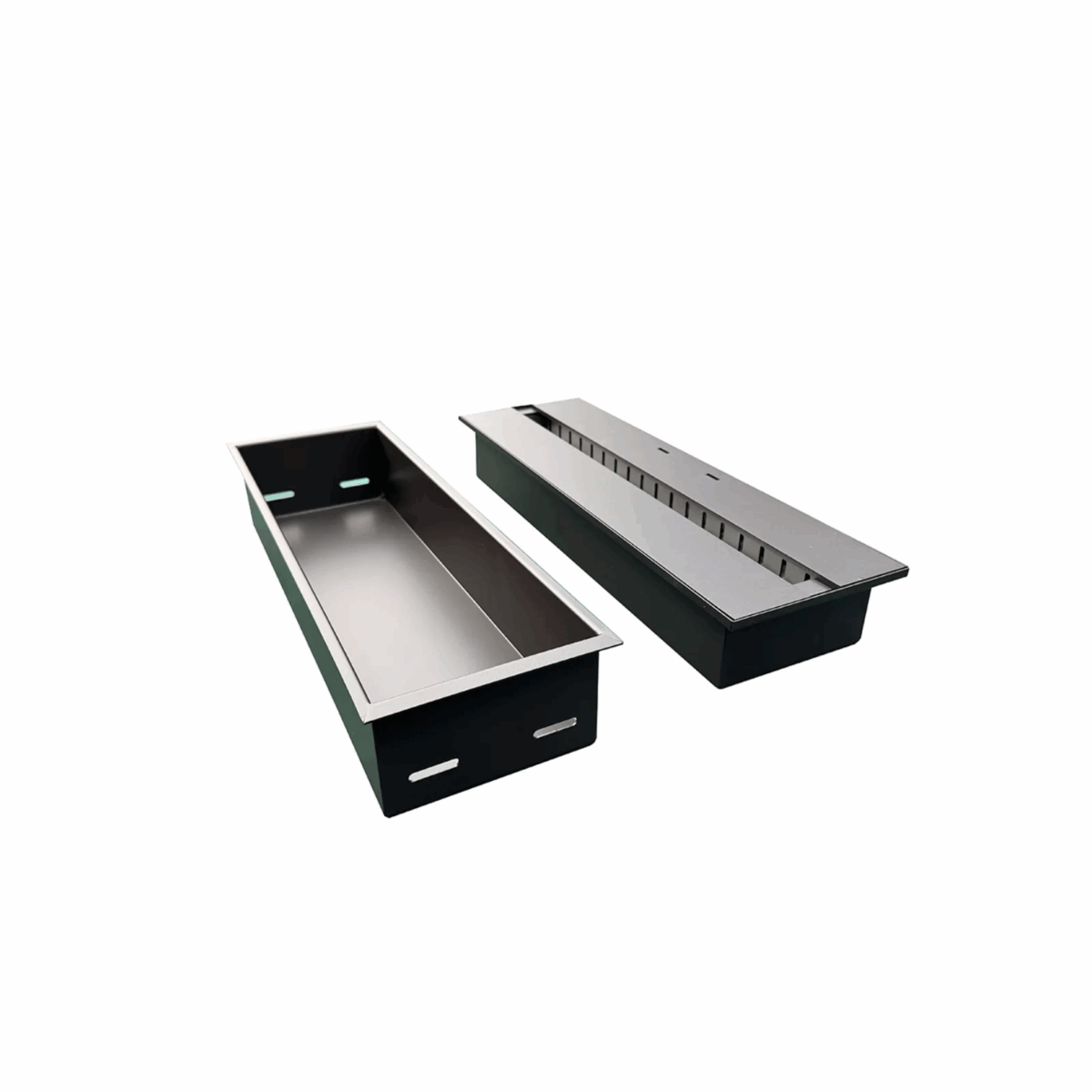 Wkład na bioetanol Linia 370×160 inox Kami