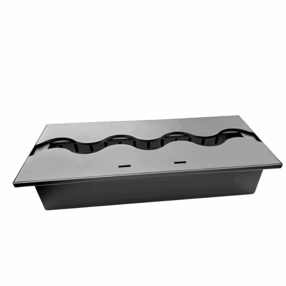 Wkład na bioetanol Fala 370×160 inox Kami