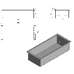 Wkład na bioetanol Fala 370x160 inox Kami - obrazek 5