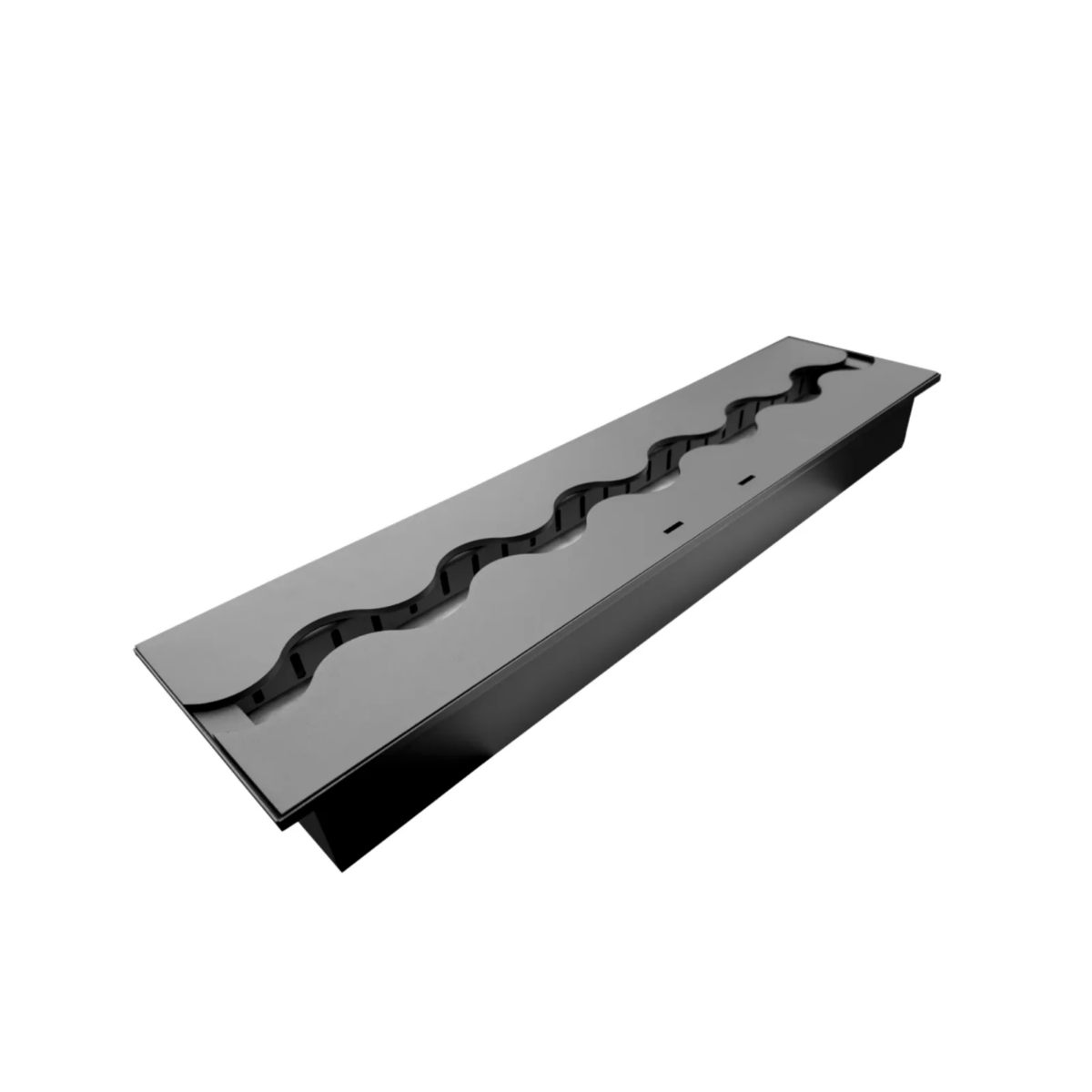 Wkład na bioetanol Fala 650×160 czarny Kami