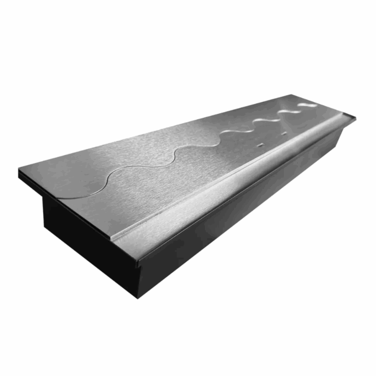 Wkład na bioetanol Fala 650×160 inox Kami