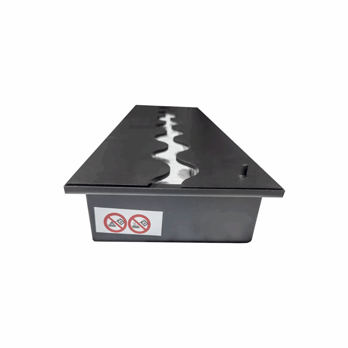 Wkład na bioetanol Fala 700×200 czarny Kami