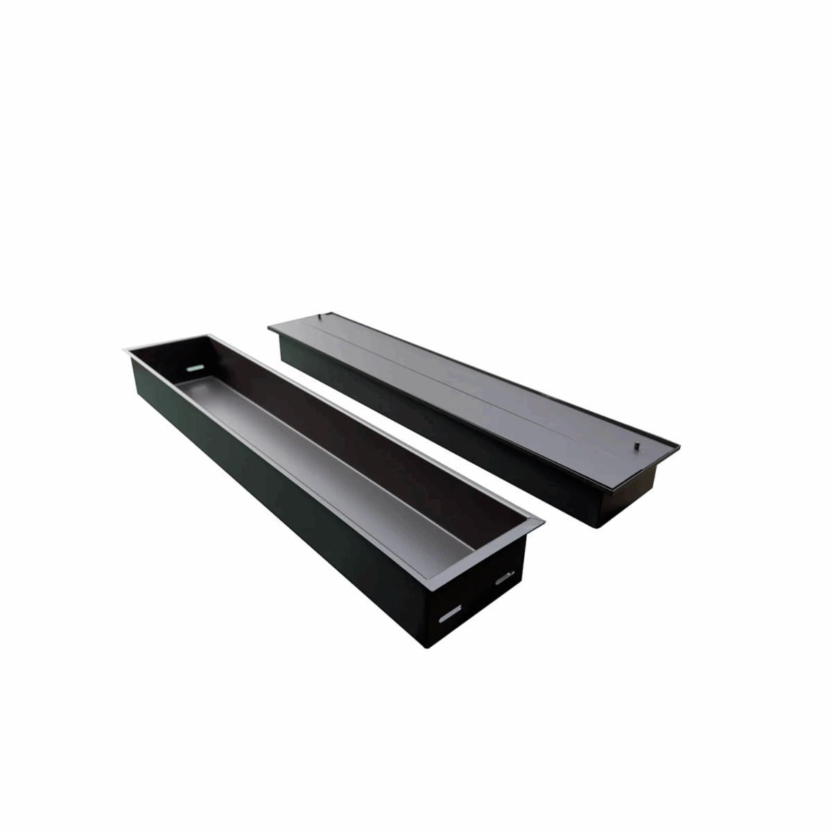 Wkład na bioetanol Linia 800×160 czarny Kami