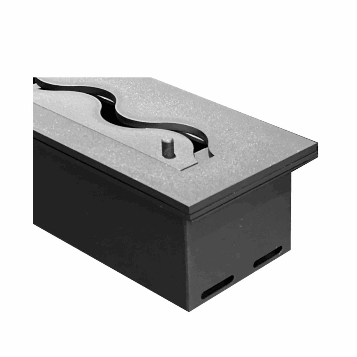 Wkład na bioetanol Fala 1000×120 czarny Kami