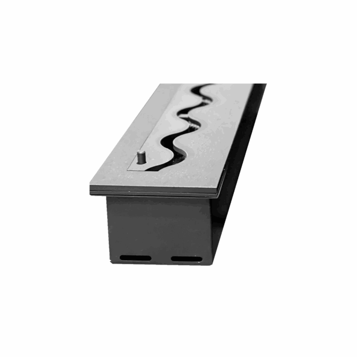 Wkład na bioetanol Fala 1000×120 czarny Kami