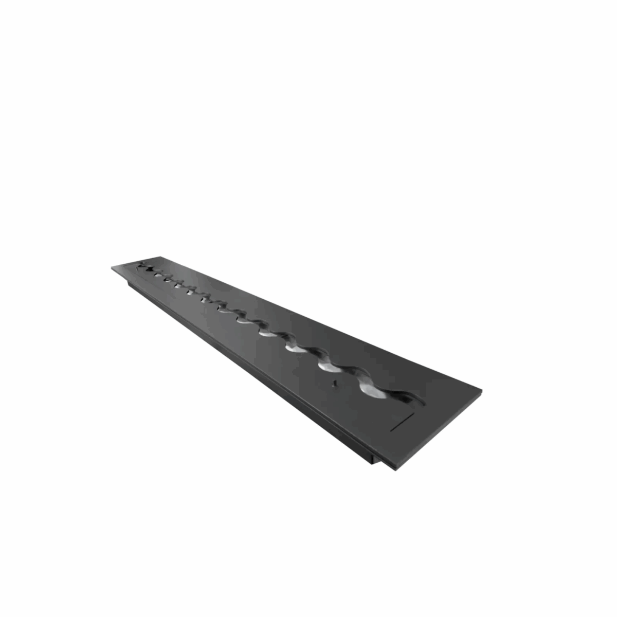 Wkład na bioetanol Fala 1400×200 czarny Kami