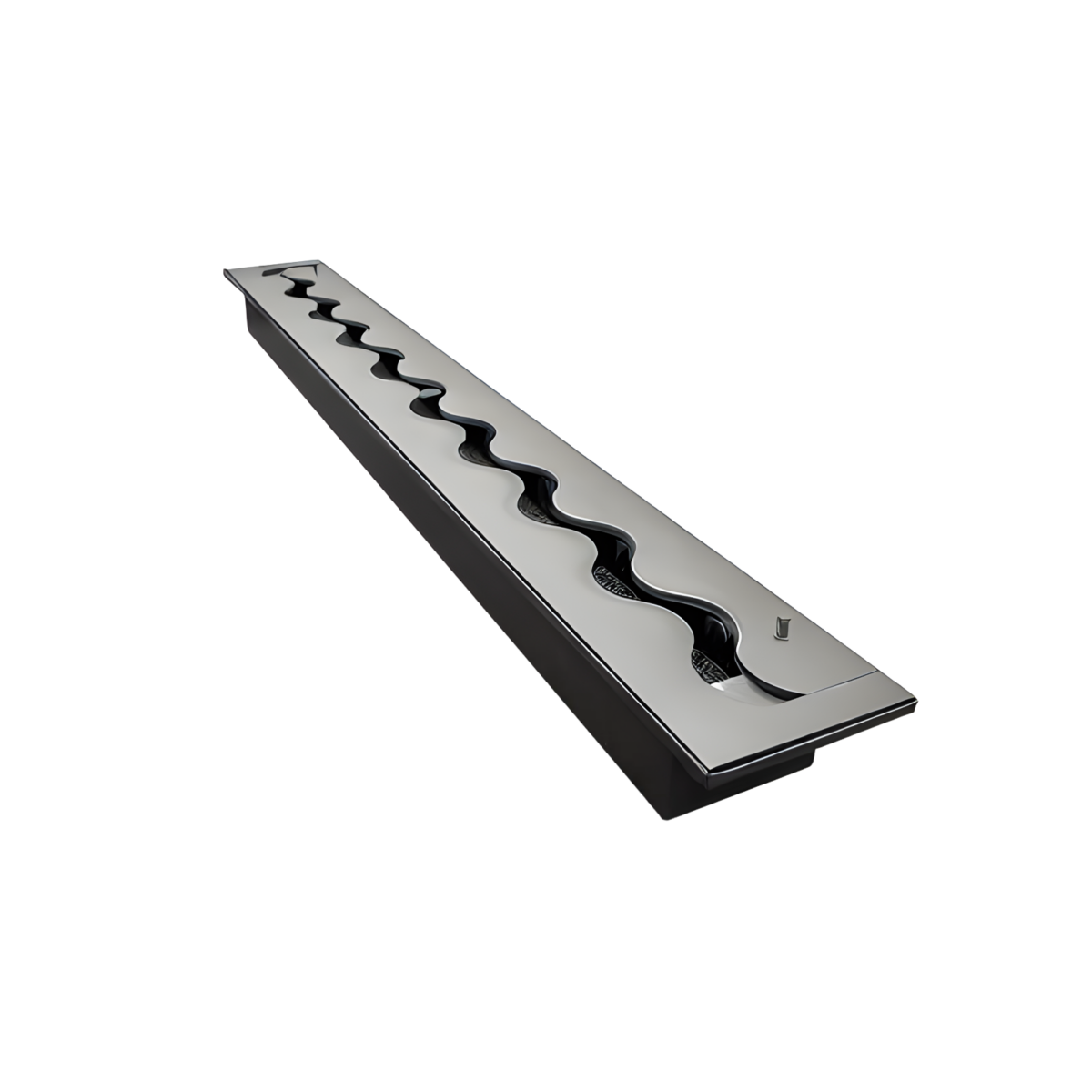 Wkład na bioetanol Fala 1000×120 inox Kami