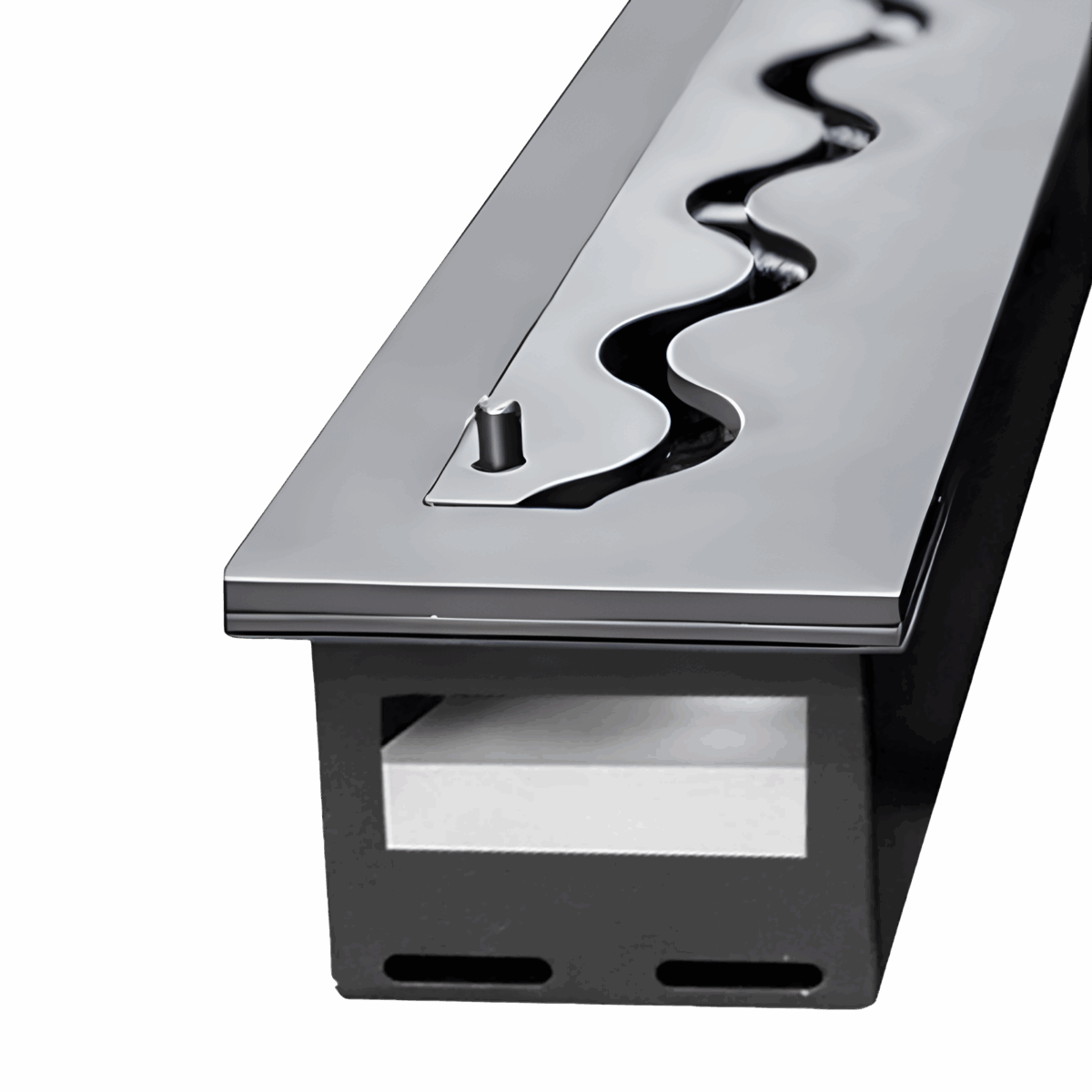 Wkład na bioetanol Fala 1000×120 inox Kami