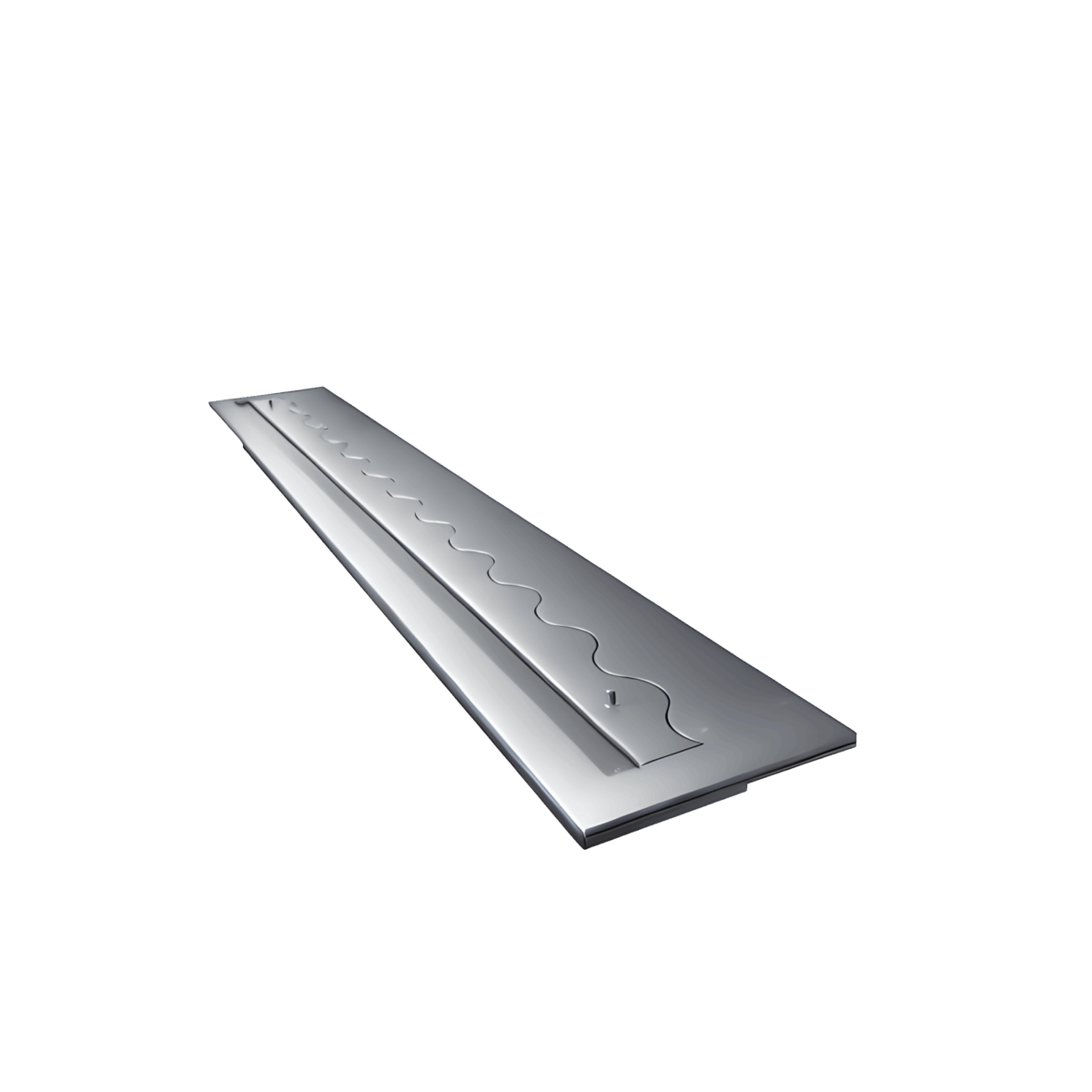 Wkład na bioetanol Fala 1200×200 inox Kami