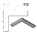 Wkład na bioetanol Fala Corner 650x550x140 czarny Kami - obrazek 6