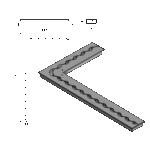 Wkład na bioetanol Fala Corner 1230x685x160 czarny Kami - obrazek 4