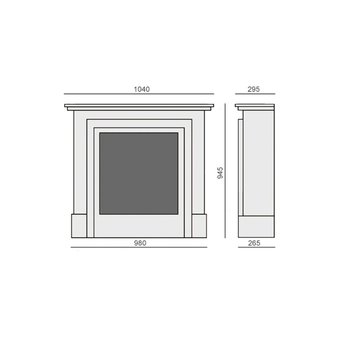Biokominek wolnostojący Antyczny Bianco Gala 295 Kami