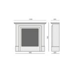 Biokominek wolnostojący Antyczny Bianco Gala 295 Kami - obrazek 4