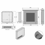 Biokominek wolnostojący Antyczny Marble 225 Kami - obrazek 7