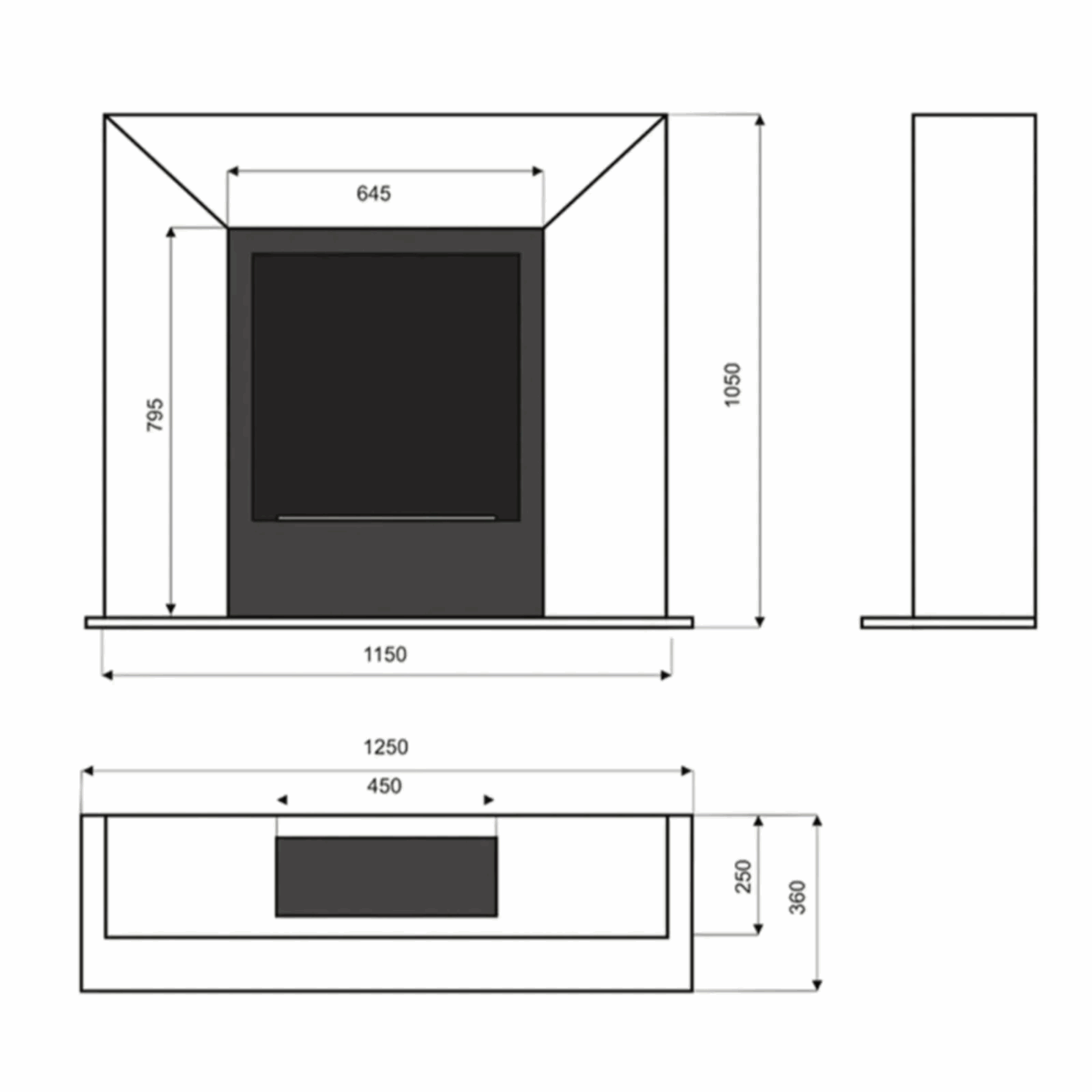 Biokominek wolnostojący Art Design 02 Kami