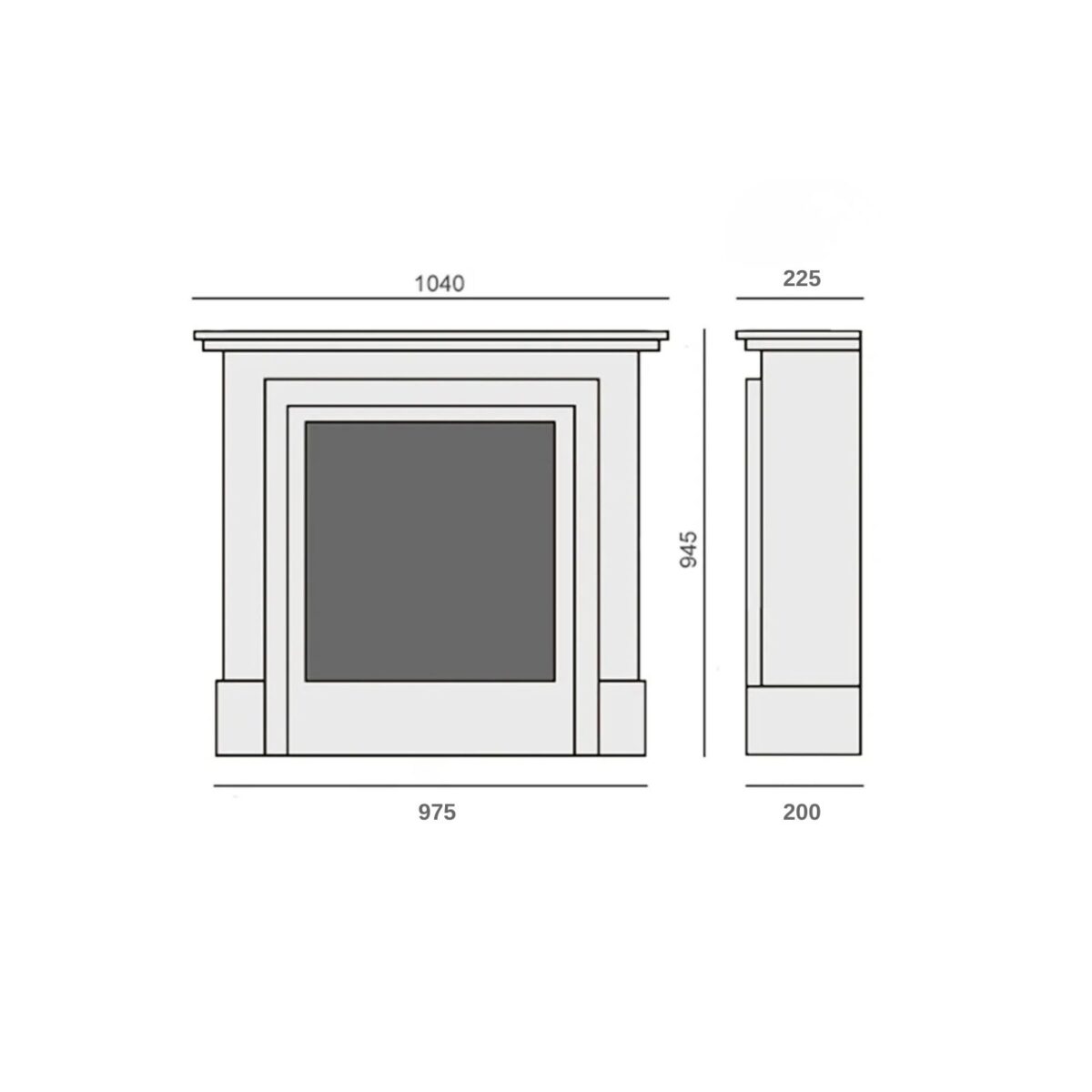 Biokominek wolnostojący Antyczny Bianco Gala 225 Kami