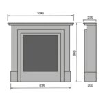 Biokominek wolnostojący Antyczny Oscuro 225 Kami - obrazek 5
