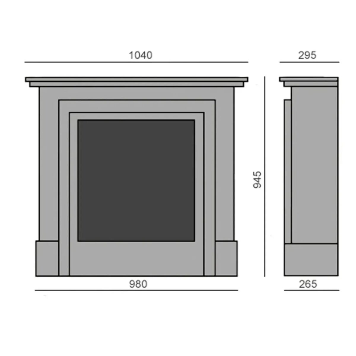 Biokominek wolnostojący Antyczny Marble 295 Kami