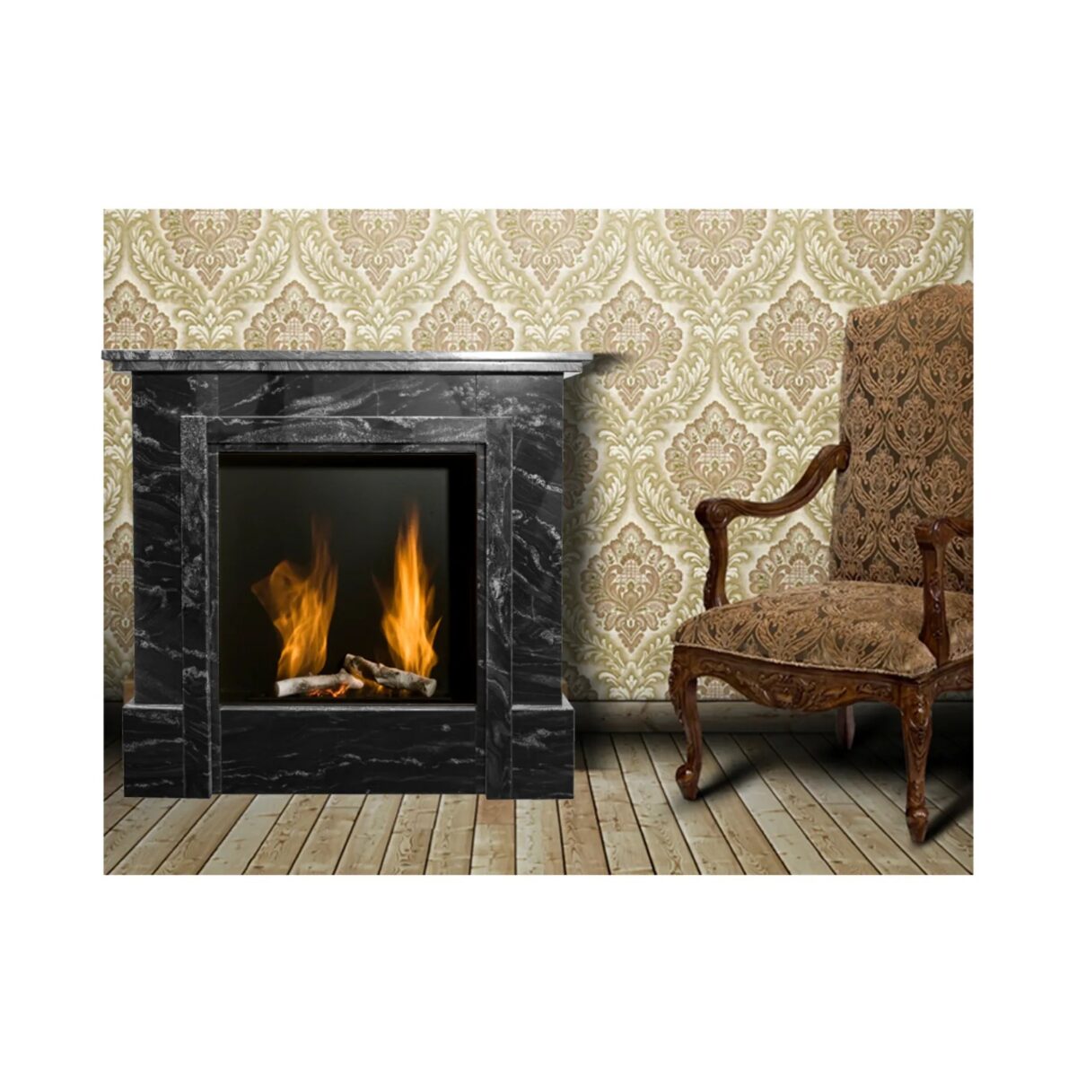 Biokominek wolnostojący Antyczny Oscuro 295 Kami