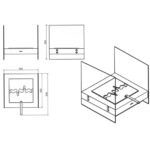 Biokominek wolnostojący Tanaga 2 Kami - obrazek 4