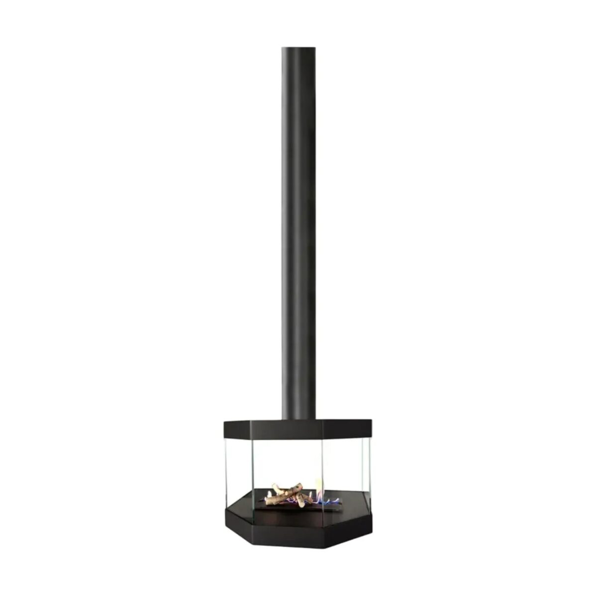 Biokominek wiszący Coccola Tube Glass Kami