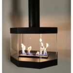 Biokominek wiszący Coccola Tube Glass Kami