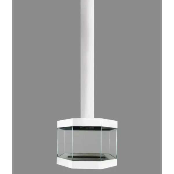 Biokominek wiszący Coccola Tube Glass White Kami