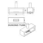 Biokominek wiszący Dukono Tube Kami - obrazek 4