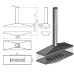 Biokominek wiszący Egon Tube Kami - obrazek 6