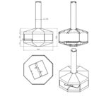 Biokominek wiszący Egon Tube Round White Kami - obrazek 2