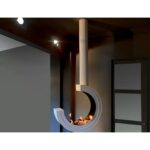 Biokominek wiszący Erta 80 3/4 Tube White Kami - obrazek 4