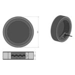 Biokominek wiszący Erta 80 Kami - obrazek 8