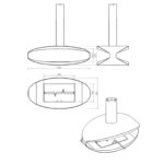 Biokominek wiszący Hualalai Tube Kami - obrazek 8