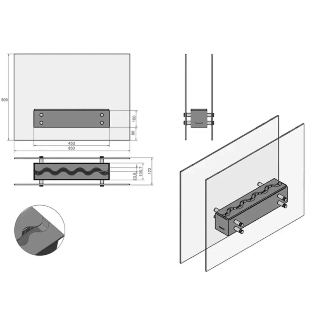 Biokominek wolnostojący Manam Kami
