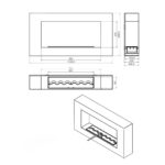 Biokominek do zabudowy Guntur Mirror Kami - obrazek 4