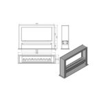 Biokominek wolnostojący Alaid 1200 Kami - obrazek 6