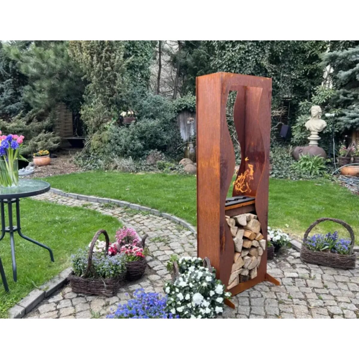 Biokominek wolnostojący Kerinci Kami