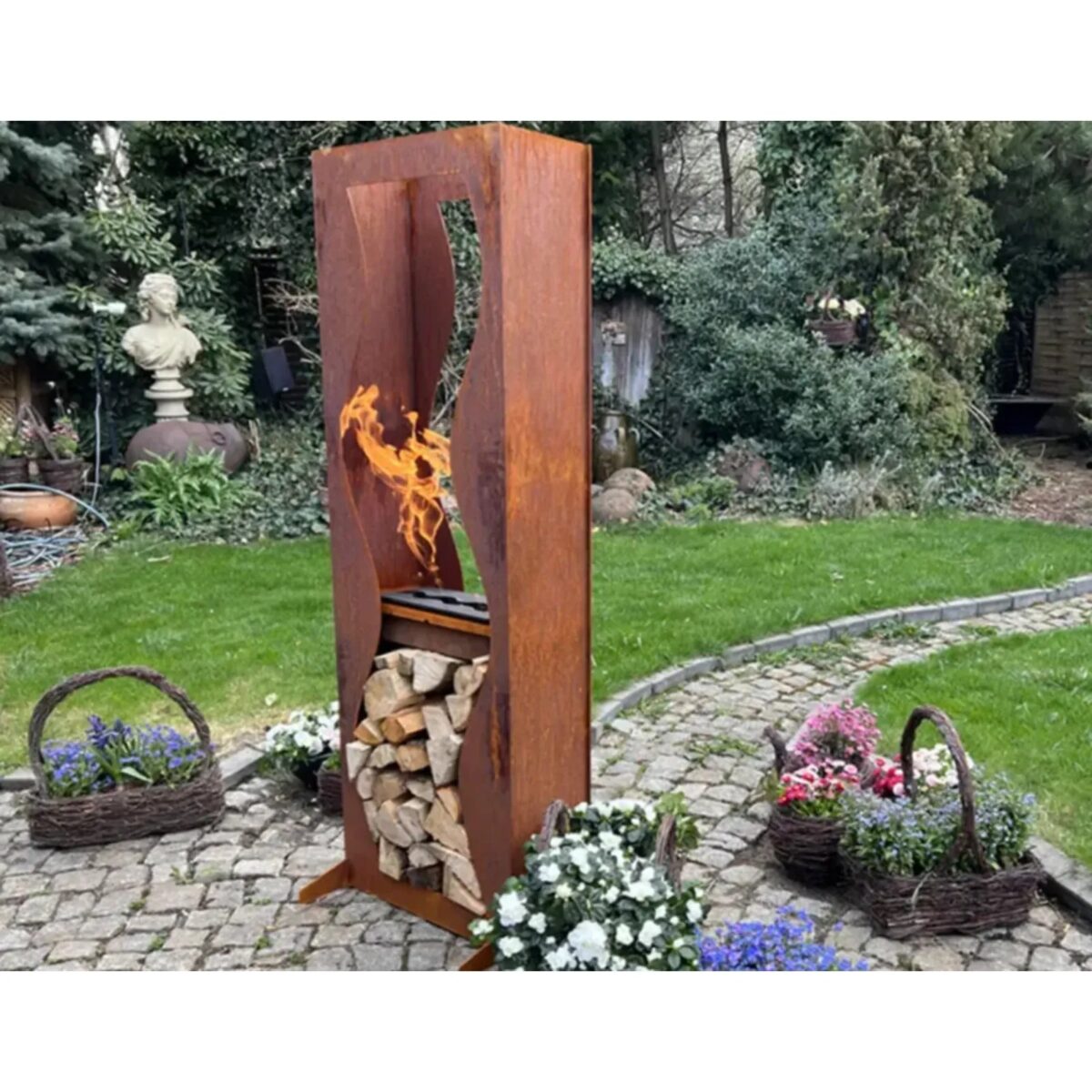 Biokominek wolnostojący Kerinci Kami