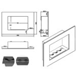 Biokominek do zabudowy Wezuwiusz Inox Kami - obrazek 3