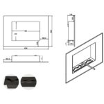 Biokominek do zabudowy Wezuwiusz Slim Kami - obrazek 2